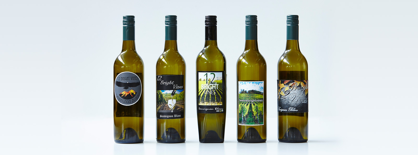 Logo designs for our VCAL wine 12 Bright Vines - Visual Communication